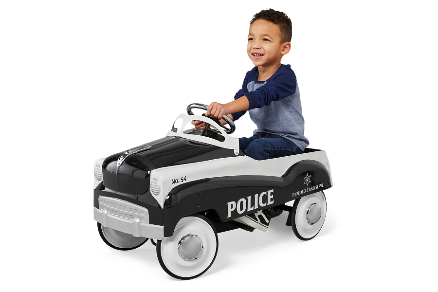 Police Pedal Car Black
