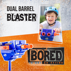 NERF Blaster Scooter Dual Trigger, 3 Wheel Kick Scooter