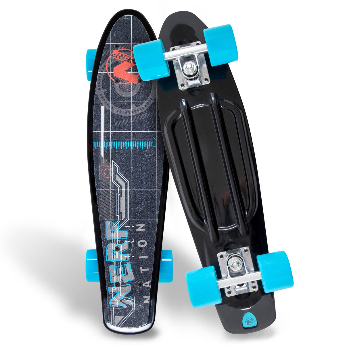 Nerf 22" Non-Slip Grip Tape Plastic Cruiser Skateboard