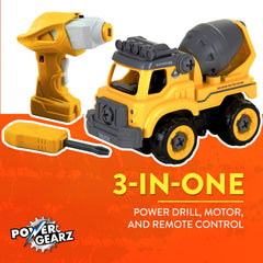 Power Gearz DIY Build and Drive Remote Control Take Apart Car – Kids Ages 3+