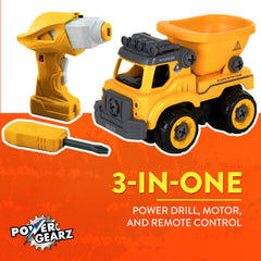 Power Gearz DIY Build and Drive Remote Control Take Apart Car – Kids Ages 3+