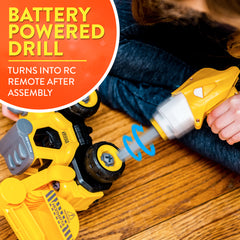 Power Gearz DIY Build and Drive Remote Control Take Apart Car – Kids Ages 3+