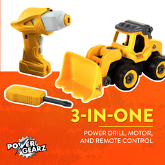 Power Gearz DIY Build and Drive Remote Control Take Apart Car – Kids Ages 3+