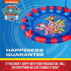 Paw Patrol 24" Orbit Mesh-Padded Saucer Tree Swing, Holds 1 Kid, Ages 3+