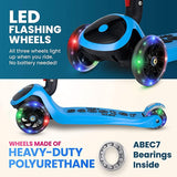 Load image into Gallery viewer, Y200 Kick Scooters for Kids Ages 3-5 (Suitable for 2-12 Year Old) Adjustable Height Foldable Scooter Removable Seat, 3 LED Light Wheels, Rear Brake, Wide Standing Board, Outdoor Activities for Boys/Girls