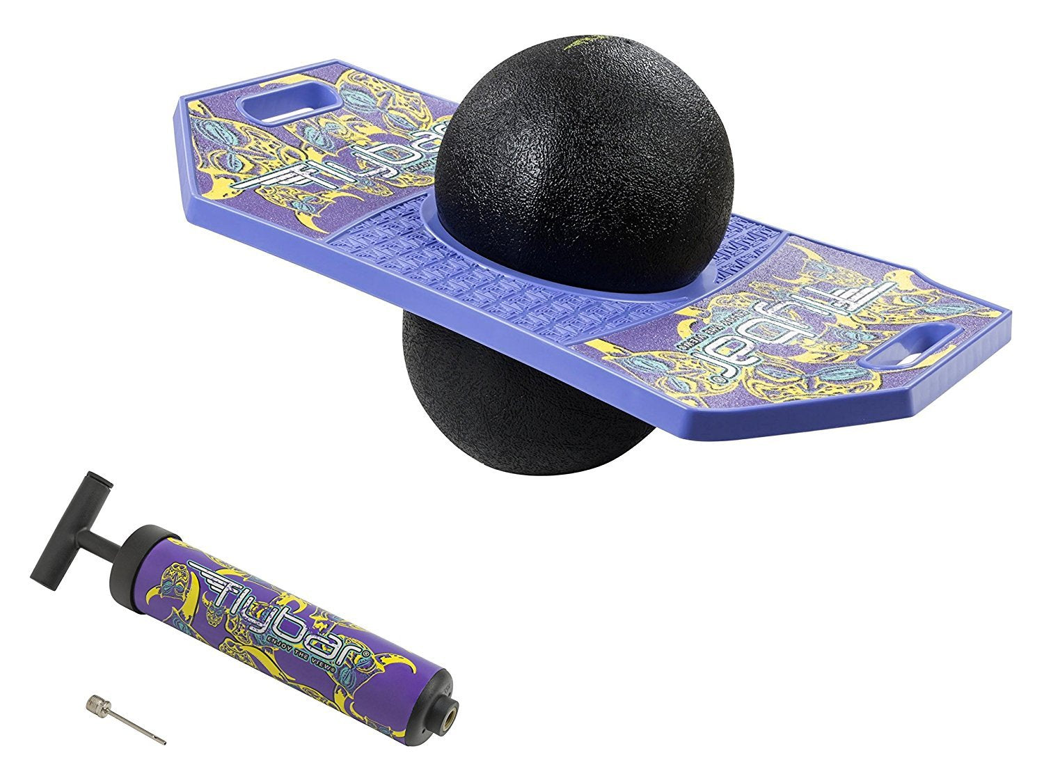 Flybar Pogo Trick Ball for Kids – Balance Bounce Board with Anti-Slip Deck – Pump Included - Indoor & Outdoor Toys for Boys and Girls Fun Way to Reduce Screen Time Supports up to 160 lbs – Ages 6+