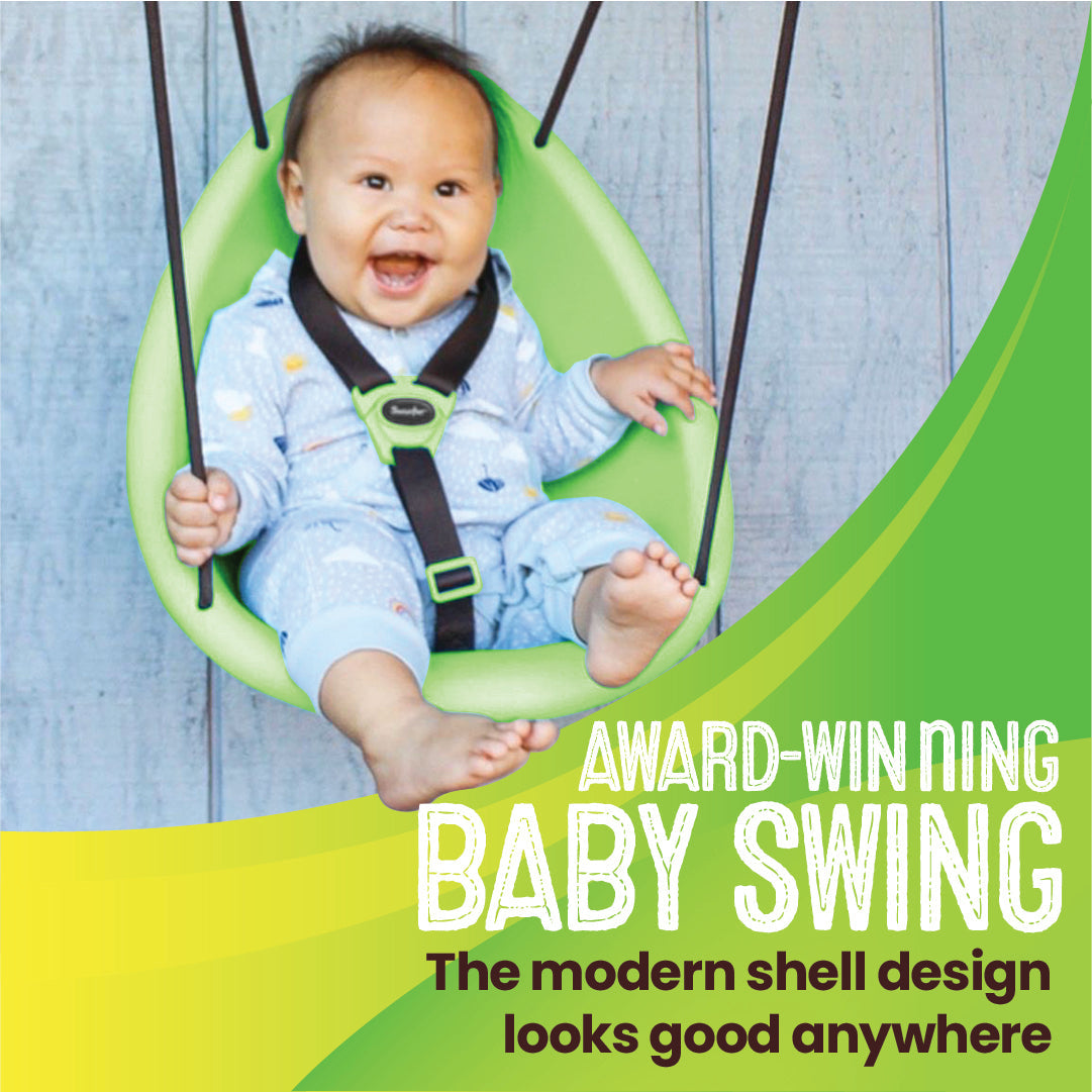 Kiwi — Your Child’s First Swing, Safe for Ages 9mo+
