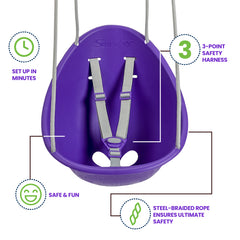 Swurfer Coconut — Your Baby's First Swing, Safe for Ages 6mo+