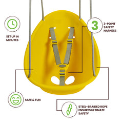 Swurfer Coconut — Your Baby's First Swing, Safe for Ages 6mo+