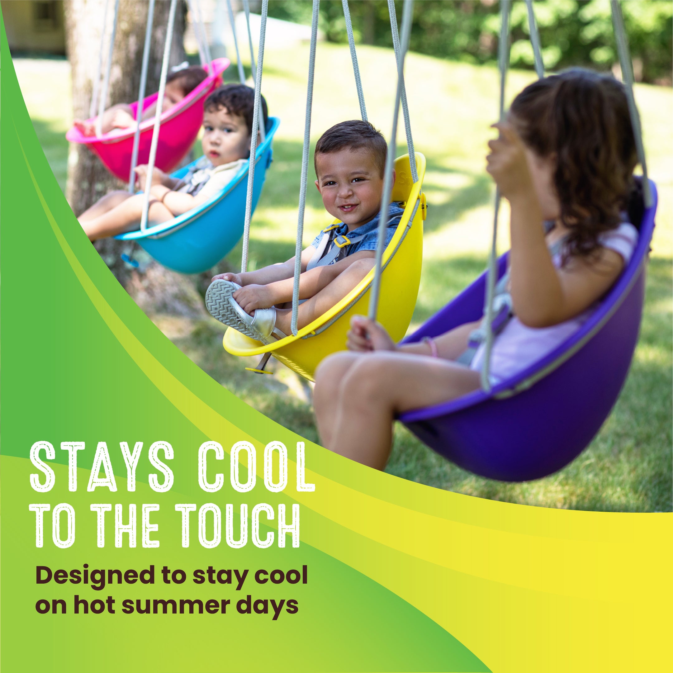Swurfer Coconut — Your Baby's First Swing, Safe for Ages 6mo+
