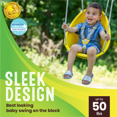 Swurfer Coconut — Your Baby's First Swing, Safe for Ages 6mo+