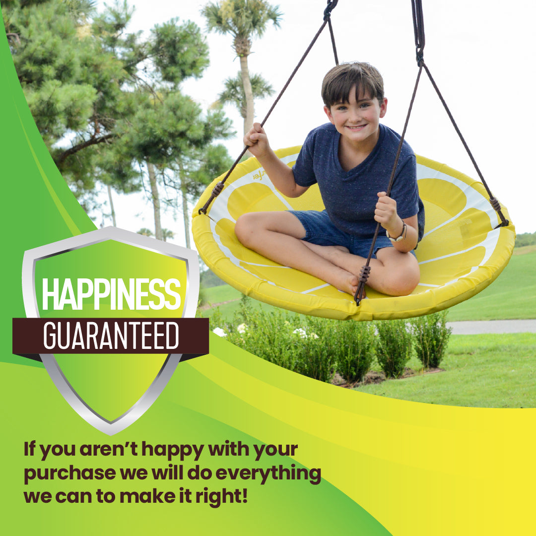 40" Fruit Slice Giant Saucer Swing, Holds up to 4 Kids