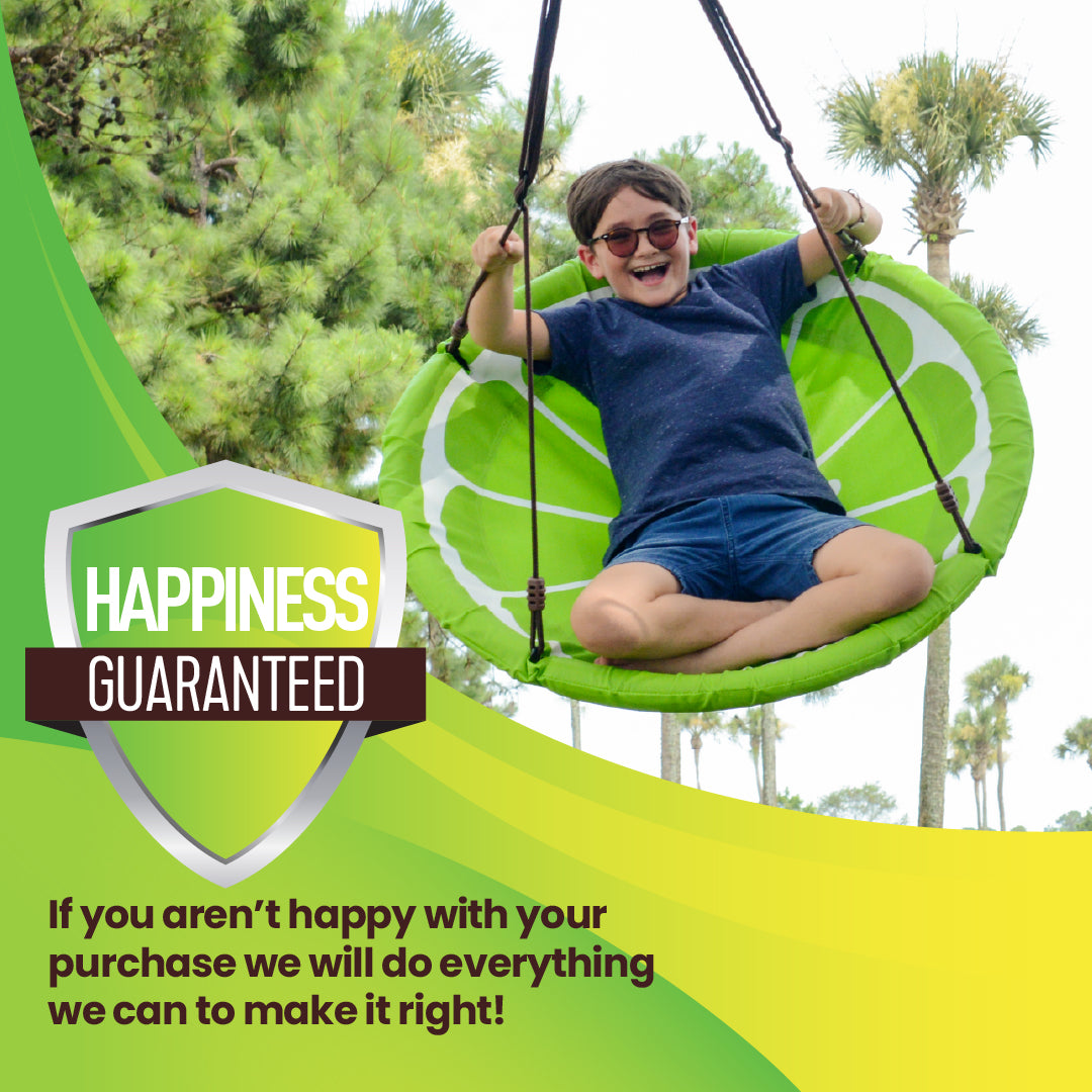 40" Fruit Slice Giant Saucer Swing, Holds up to 4 Kids