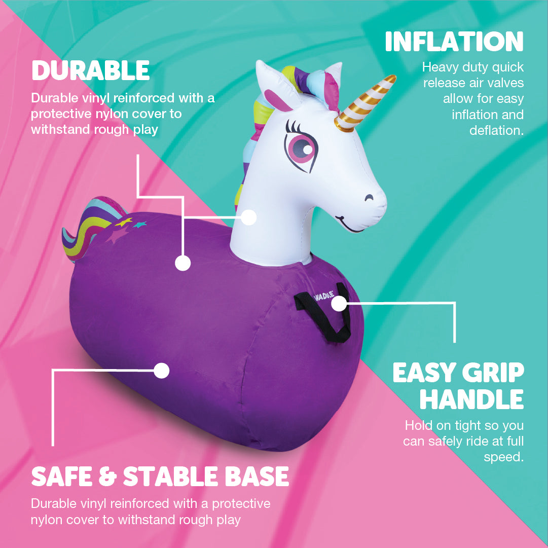 Waddle Large Hip Hopper Inflatable Bouncer, Ages 5+