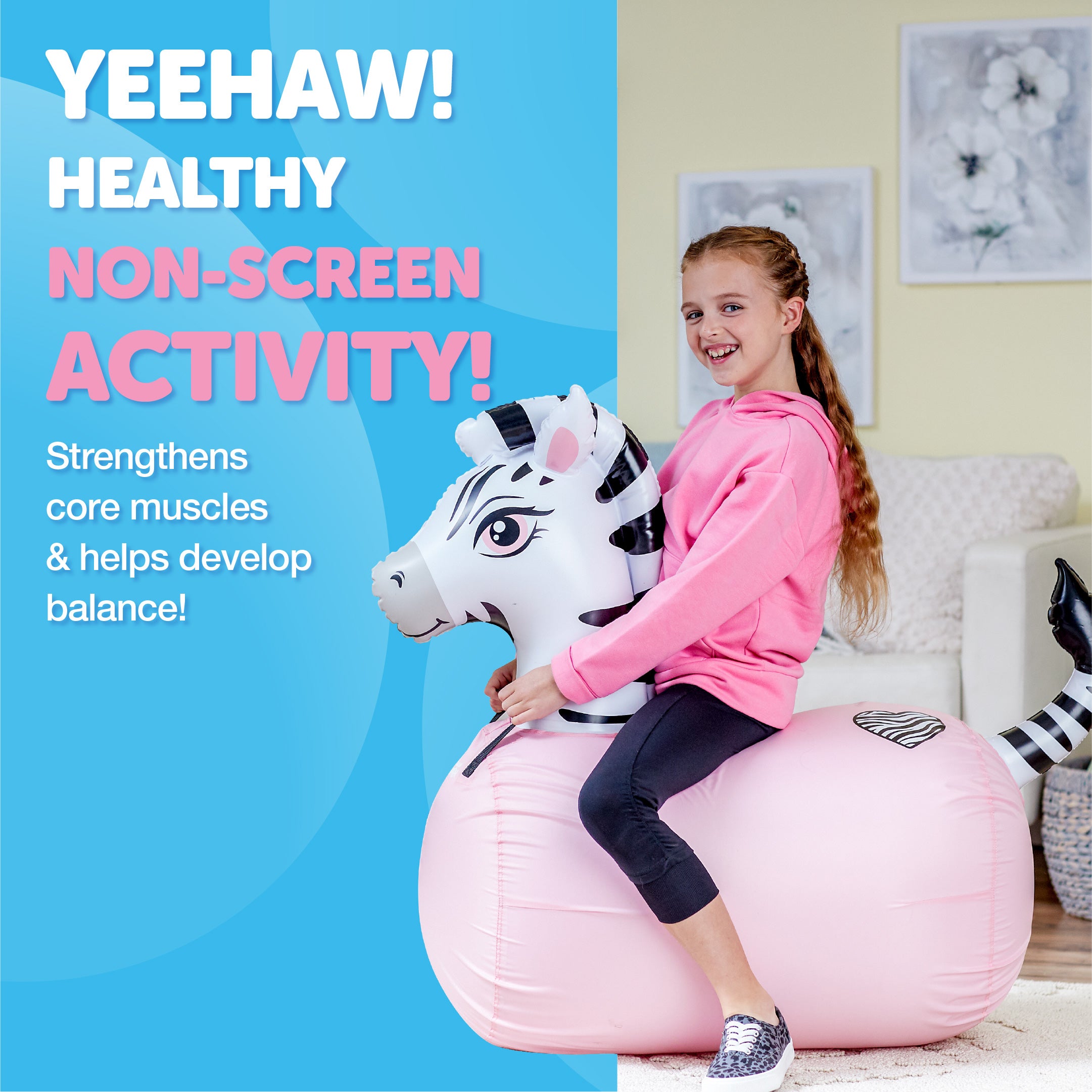 Waddle Large Hip Hopper Inflatable Bouncer, Ages 5+