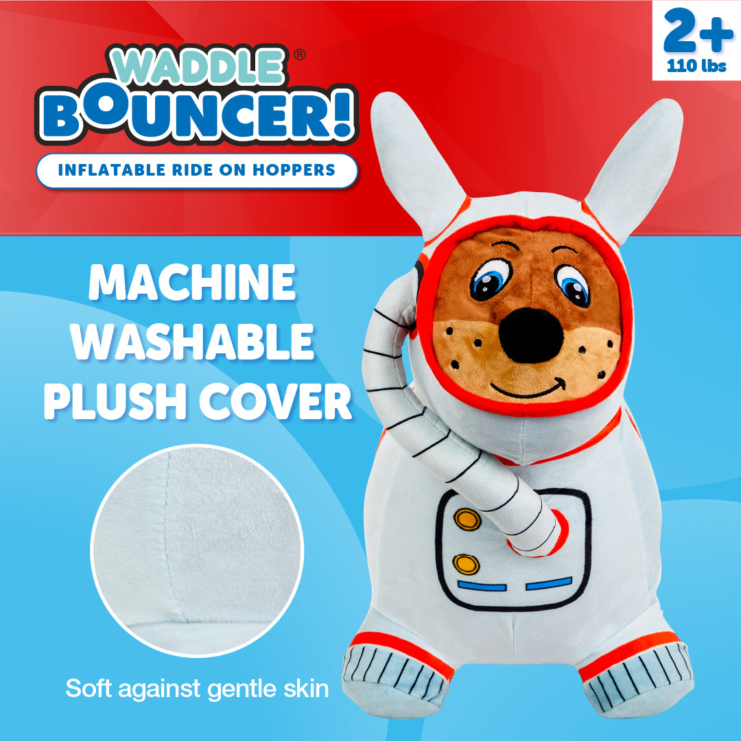 Waddle Washable Plush Cover Bouncy Animal Hoppers, Ages 2+