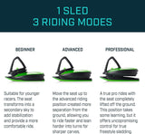 Load image into Gallery viewer, Gizmo Riders Skidrifter Sled for Kids, Snow Sled with Brake (Mystic Green)