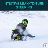 Load image into Gallery viewer, Gizmo Riders Skidrifter Sled for Kids, Snow Sled with Brake (Mystic Green)