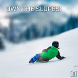 Load image into Gallery viewer, Gizmo Riders Skidrifter Sled for Kids, Snow Sled with Brake (Mystic Green)