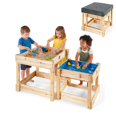 Plum® Surfside Wooden Sand and Water Picnic Table - Natural