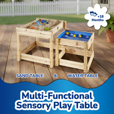 Plum® Surfside Wooden Sand and Water Picnic Table - Natural