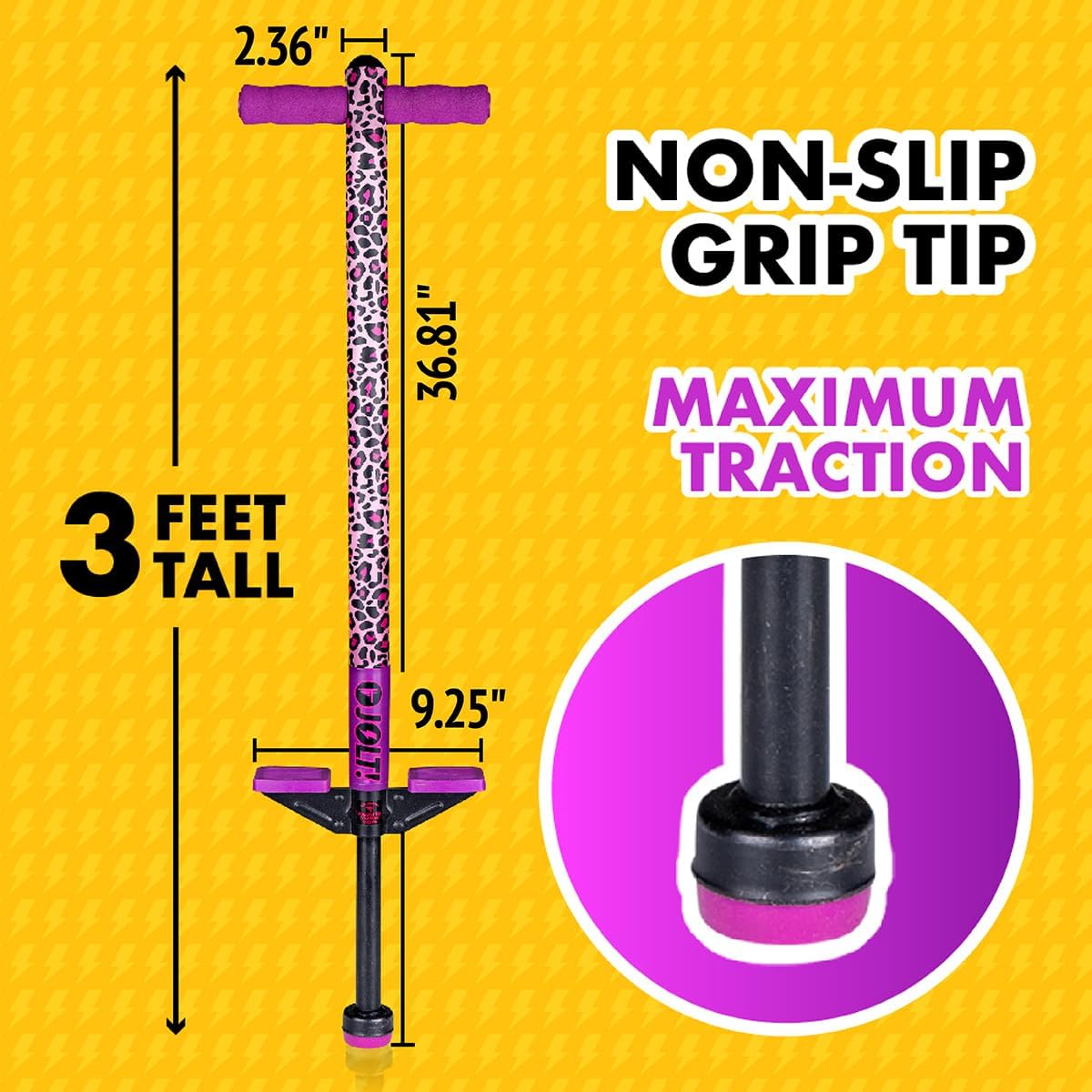Jolt Foam Covered Pogo Stick, Kids Ages 6+, for Beginners spring