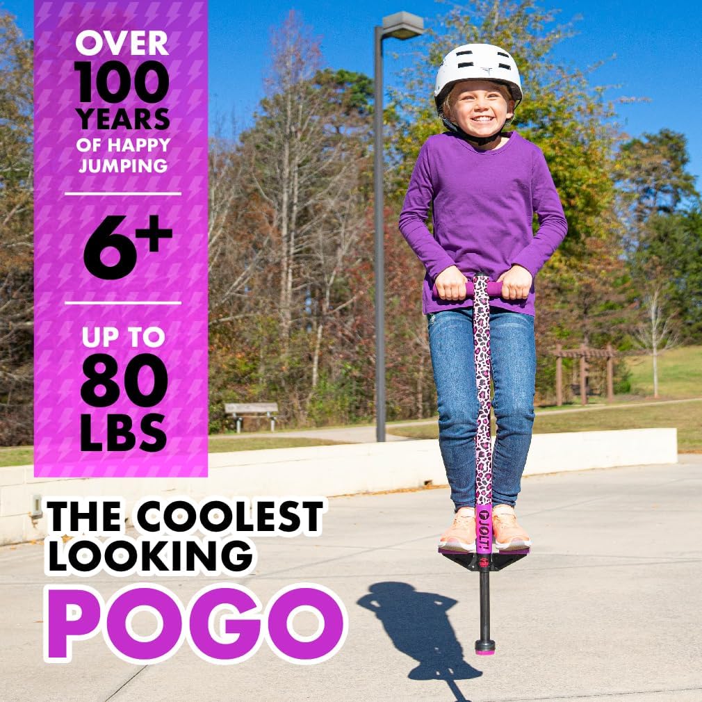 Jolt Foam Covered Pogo Stick, Kids Ages 6+, for Beginners spring