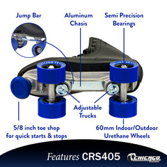 Chicago Quad Rink Roller Skates