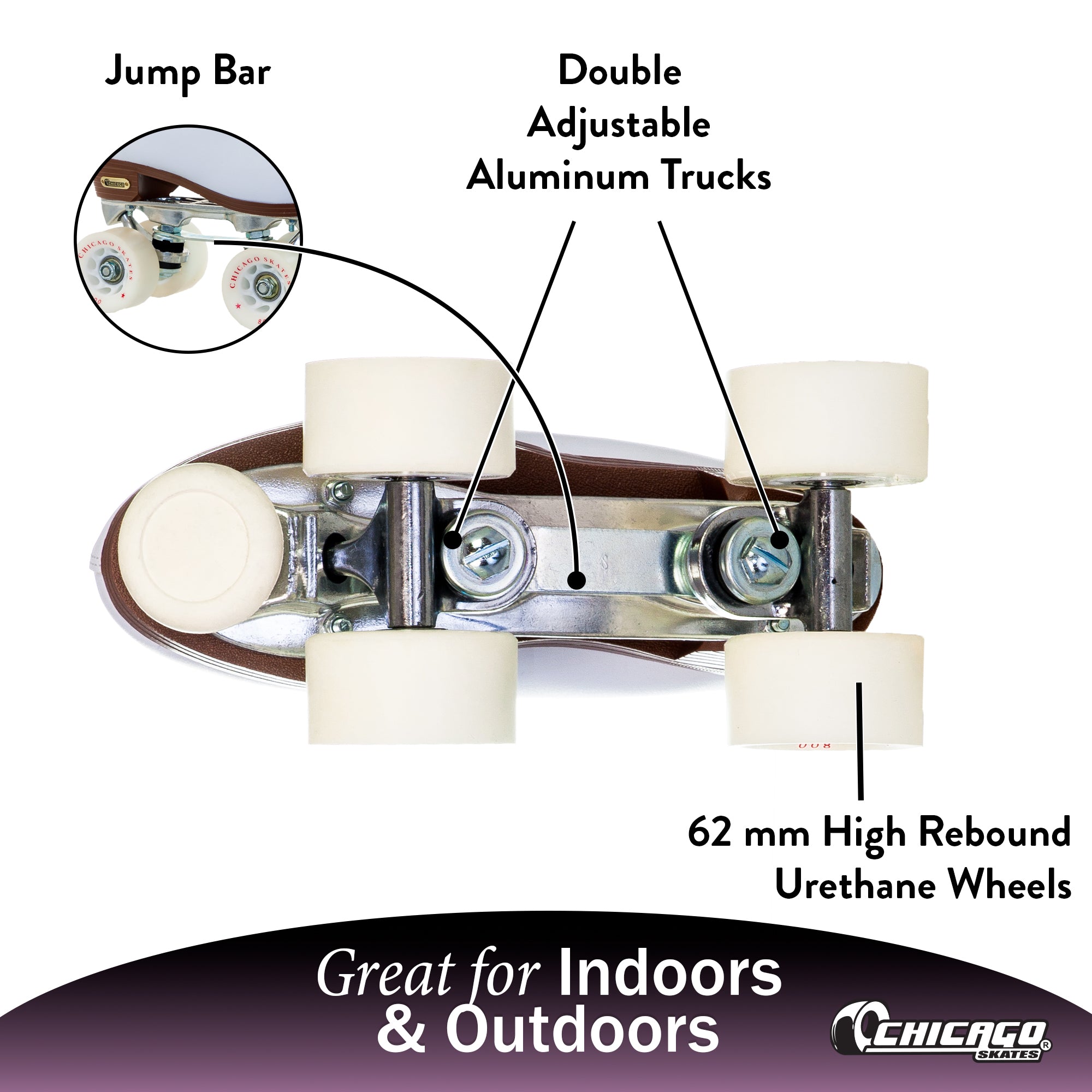 Chicago Deluxe Leather Lined Rink Skate