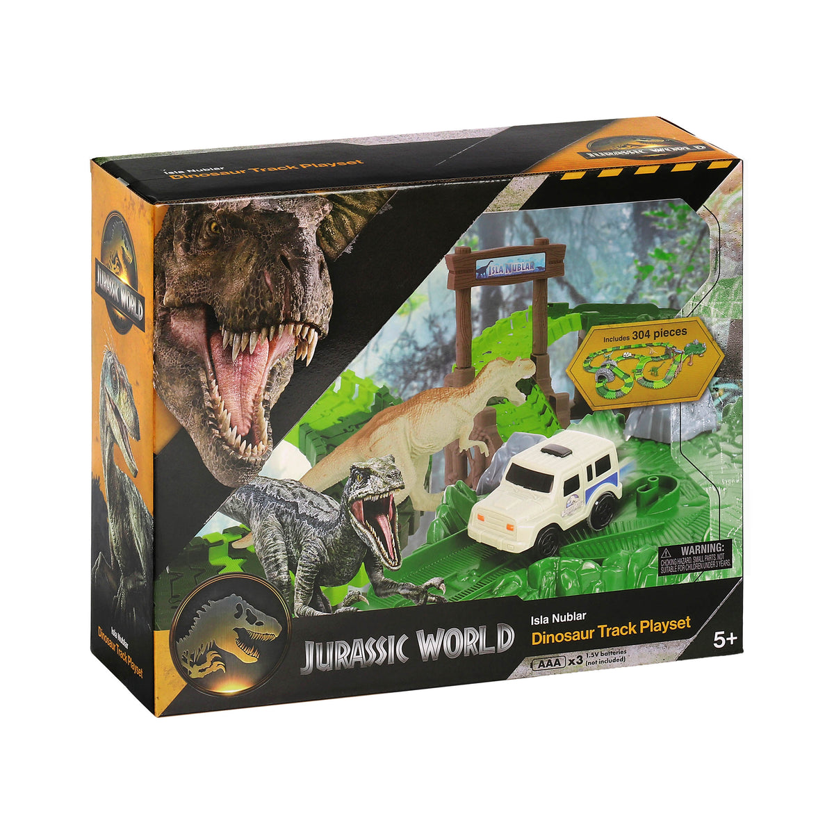 Jurassic World Dinosaur Toys, Create A Dinosaur World Road Race, Dino Track Playset for Kids Ages 5+
