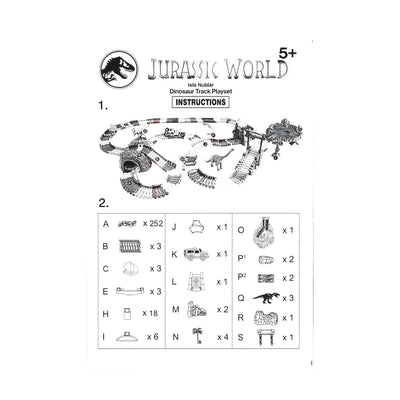 Jurassic World Dinosaur Toys, Create A Dinosaur World Road Race, Dino Track Playset for Kids Ages 5+