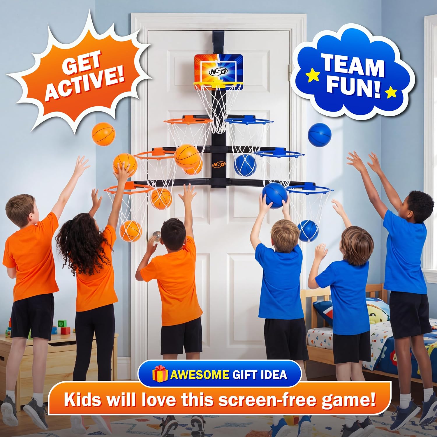 NSG Over The Door Basketball Hoop