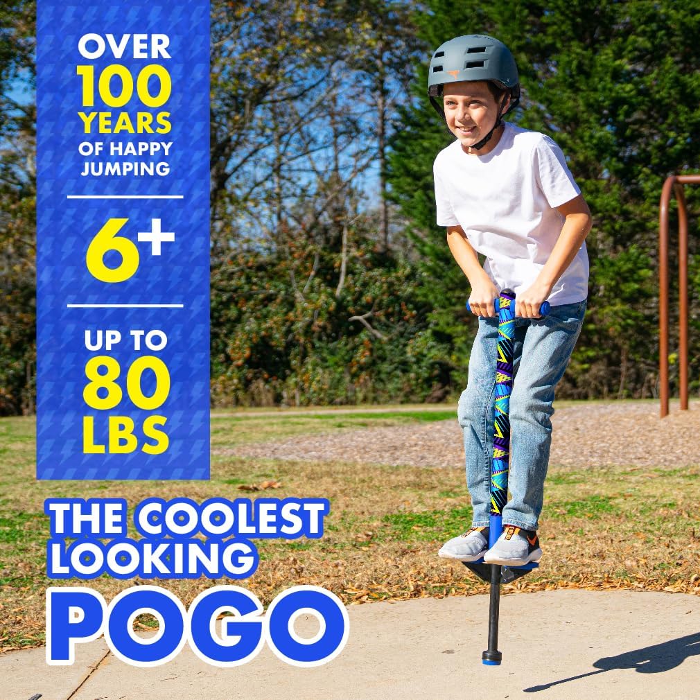 Jolt Foam Covered Pogo Stick, Kids Ages 6+, for Beginners spring