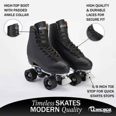Chicago Deluxe Leather Lined Rink Skate