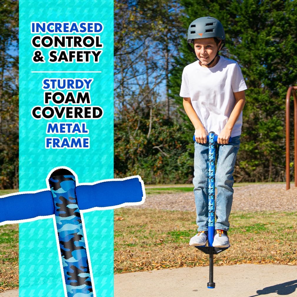 Jolt Foam Covered Pogo Stick, Kids Ages 6+, for Beginners spring