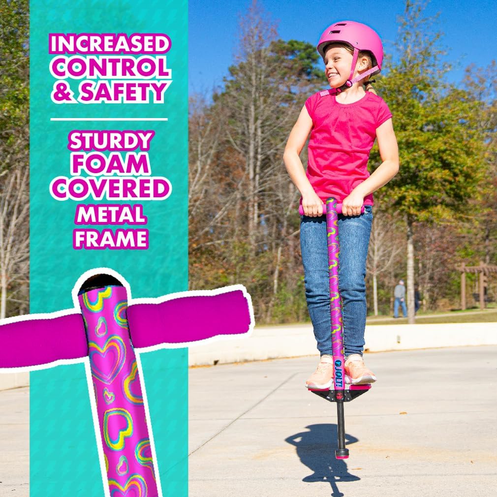 Jolt Foam Covered Pogo Stick, Kids Ages 6+, for Beginners spring