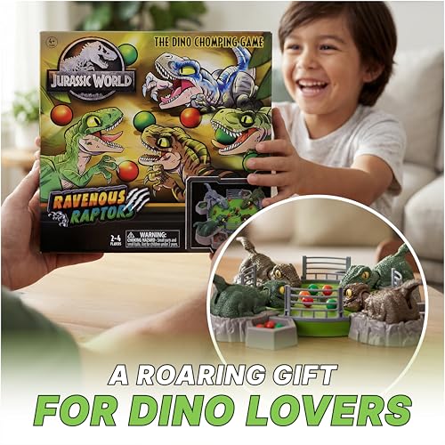 Jurassic World Ravenous Raptors Game - Dino Chomping Game