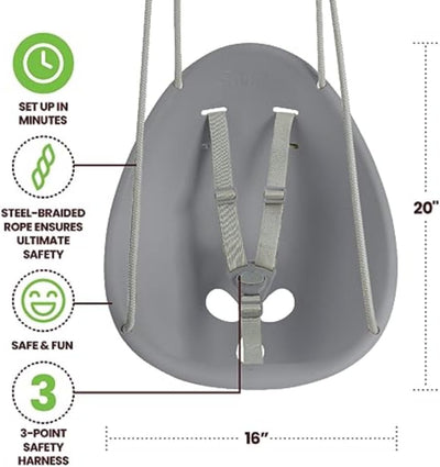 Swurfer Coconut — Your Baby's First Swing, Safe for Ages 6mo+