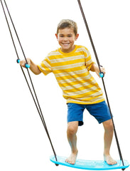 Swurfer Kick Stand Up Surfing Tree Swing Outdoor Swings for Kids Up to 200 Lbs - Hang from Up to 10 Feet High