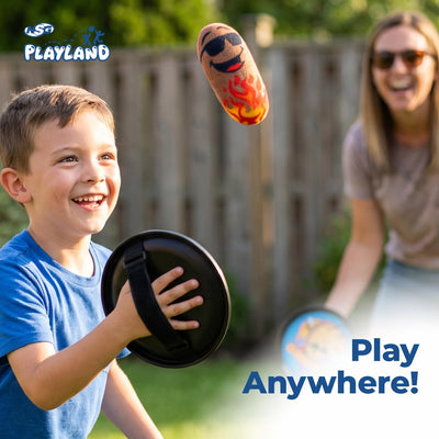 Playland Plush Toss & Catch Paddle Game, Plush Ball, Ages 3+