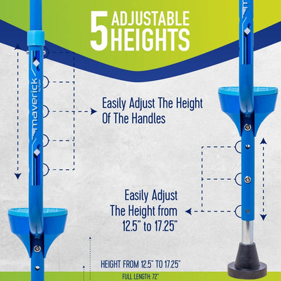 Flybar Maverick Walking Stilts for Kids, Adjustable, Ages 5+, 190lb Capacity