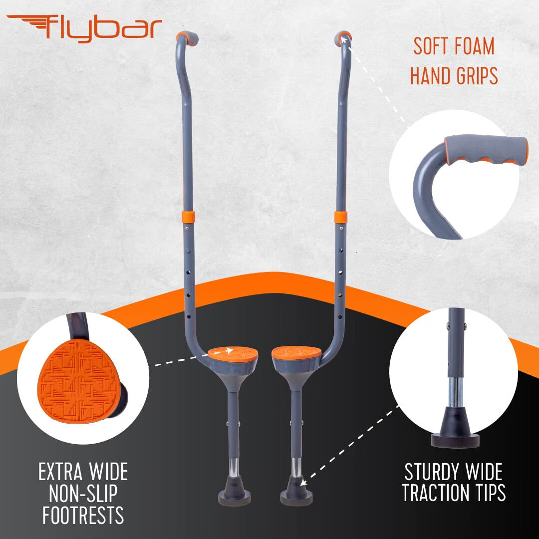 Flybar Maverick Walking Stilts for Kids, Adjustable, Ages 5+, 190lb Capacity