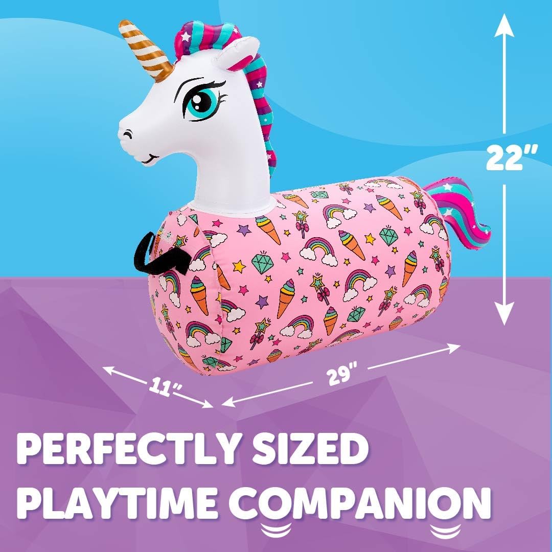 WADDLE Hip Hopper Inflatable Dog Bouncer, Ages 2+, 85lb Capacity