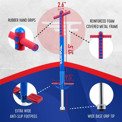 Original Foam Maverick Pogo Stick, Kids Ages 5+, 40-80lbs