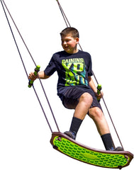 Swurfer Kick Stand Up Surfing Tree Swing Outdoor Swings for Kids Up to 200 Lbs - Hang from Up to 10 Feet High