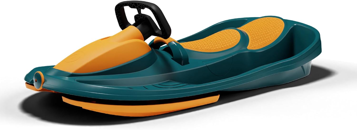 Gizmo Riders Snow Sled for Kids & Adults, Durable Plastic Sled, Lightweight, Age 3+