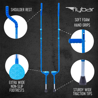 Flybar Master Walking Stilts, Adjustable, Ages 10+, 200lb Capacity