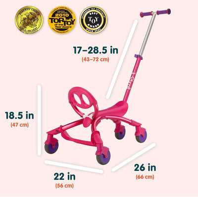 Pewi Stroll Walking Ride-On Toy with Push Handle, Indoor & Outdoor