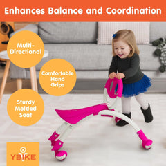 YBIKE Pewi Walking Ride On Toy - Toddler Walker