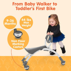 YBIKE Pewi Walking Ride On Toy - Toddler Walker